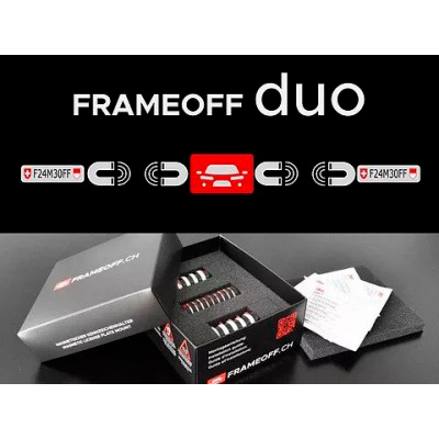 FRAMEOFF Magnet Nummerplade Sæt - DUO - Stancesupply